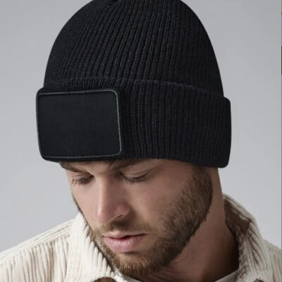 Bonnet Beechfield removable patch thinsulate beanie